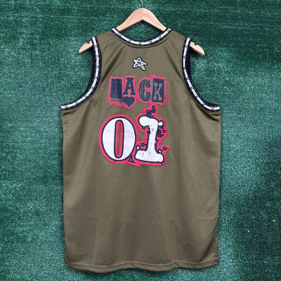 Awaken x Cactus Jack Travis Scott Astroworld Hip-Hop Basketball Jersey XL - Picture 3 of 4